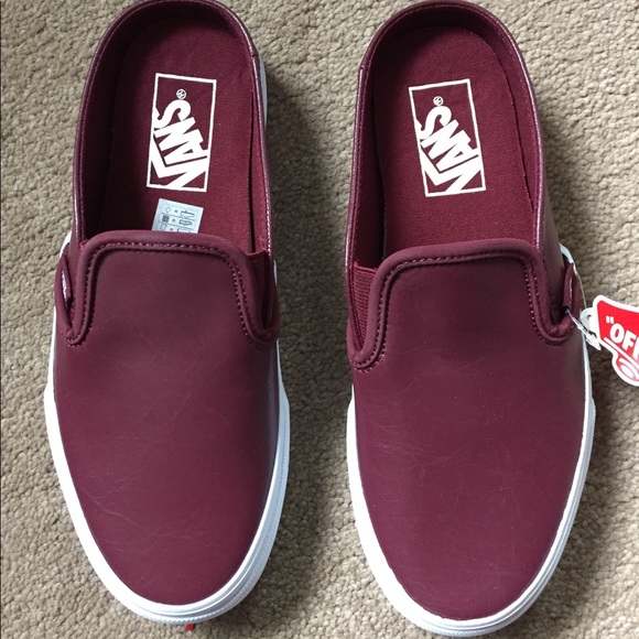 Vans Shoes - Vans classic slip on leather mule. Size 6.5.
